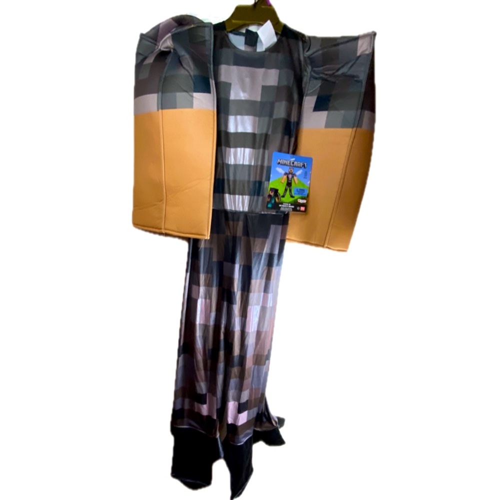 DISGUISE Minecraft Steve in Netherite Armor Halloween Costume Child’s Sz Sm 4-6 - Picture 7 of 11